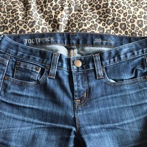 J. Crew toothpick jeans size 25